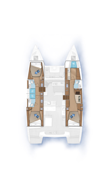 Verhuur Catamaran Lagoon met vaarbewijs