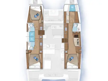 Verhuur Catamaran Lagoon met vaarbewijs