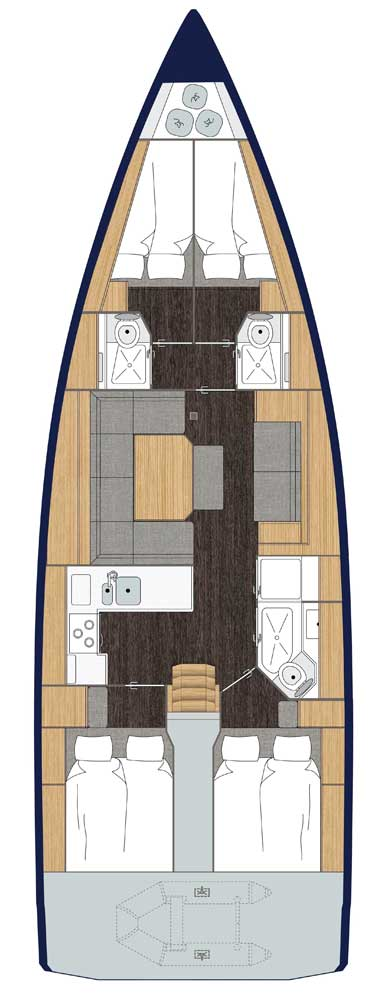 Jachthuur in Gouviá - Bavaria Bavaria C45 via SamBoat
