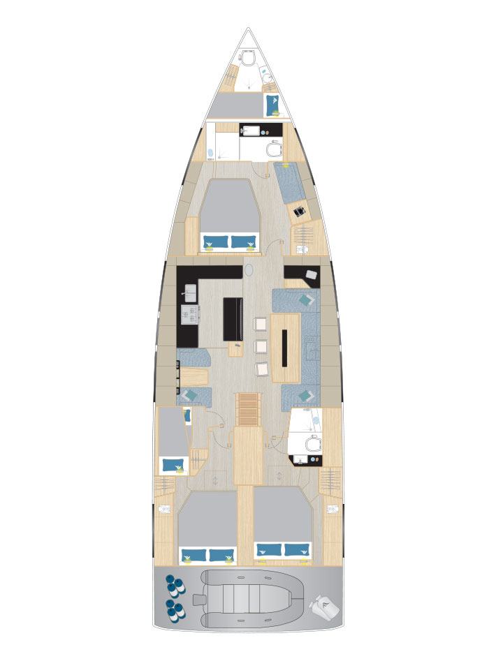 Verhuur Zeilboot in Kaštela - Hanse Hanse 590