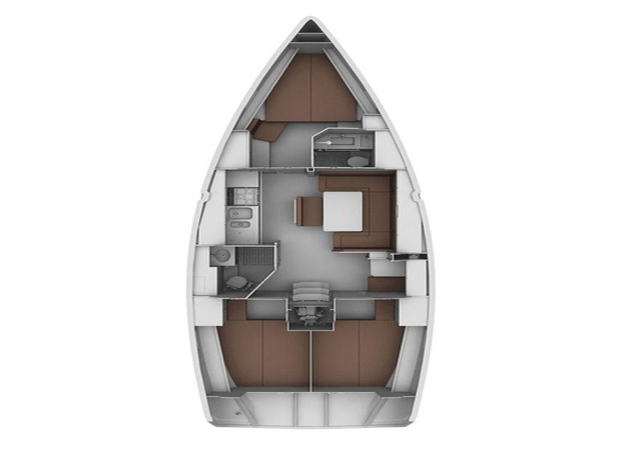 Verhuur Zeilboot in Fethiye - Bavaria Cruiser 40