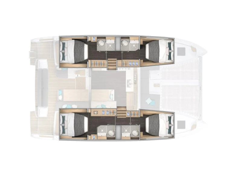Verhuur Catamaran Lagoon met vaarbewijs