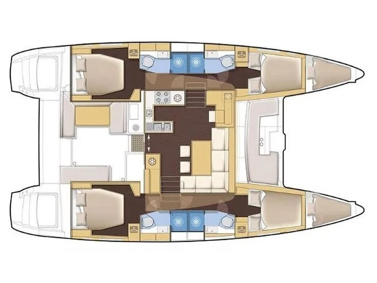 Verhuur Catamaran Lagoon met vaarbewijs