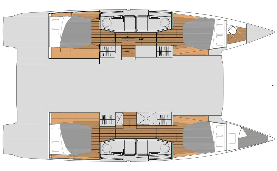 Verhuur Catamaran in Cagliari - Fountaine Pajot Elba 45