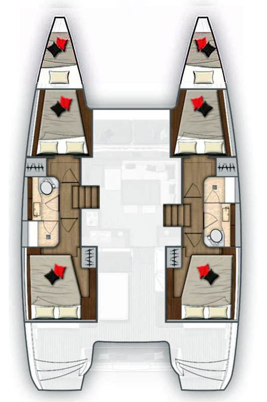Verhuur Catamaran Lagoon met vaarbewijs