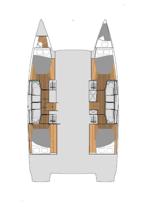 Verhuur Catamaran in Trogir - Fountaine Pajot Elba 45