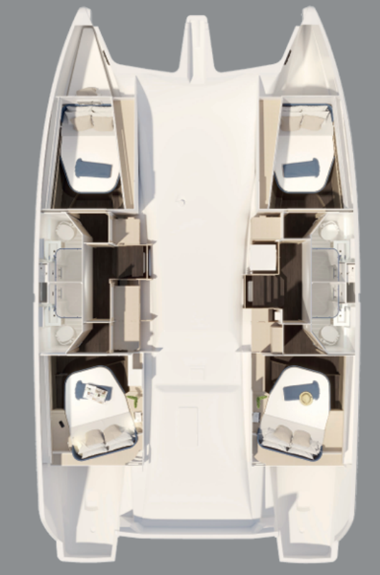 Jachthuur in Seget Donji - Fountaine Pajot Fountaine Pajot FP 44 Quatuor ELECTRIC - 4 + 1 cab. via SamBoat