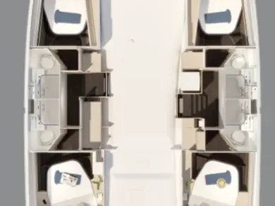 Jachthuur in Seget Donji - Fountaine Pajot Fountaine Pajot FP 44 Quatuor ELECTRIC - 4 + 1 cab. via SamBoat