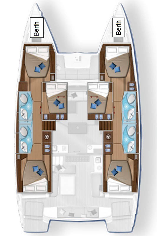 Verhuur Catamaran Lagoon met vaarbewijs
