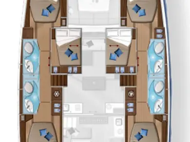 Verhuur Catamaran Lagoon met vaarbewijs