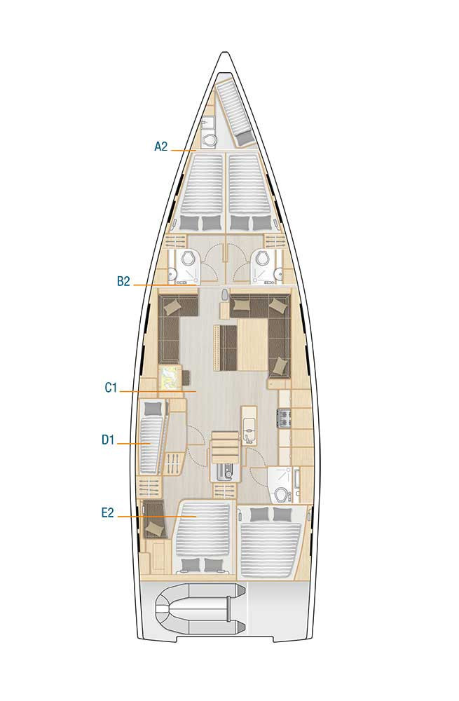 Bootverhuur Hanse Hanse 548 in Seget Donji via SamBoat