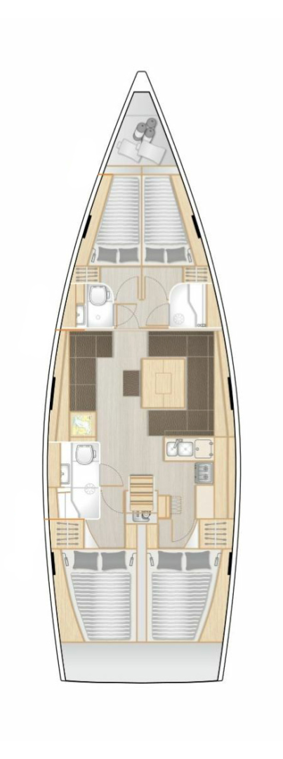 Verhuur Zeilboot Hanse met vaarbewijs