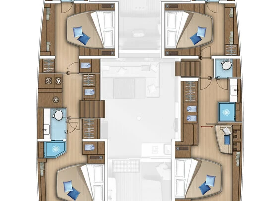 Verhuur Catamaran Lagoon met vaarbewijs