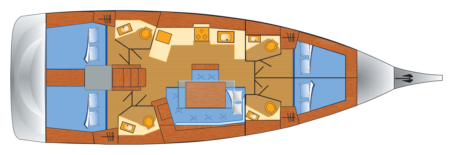 Verhuur Zeilboot in Pula - Bénéteau Oceanis 46.1