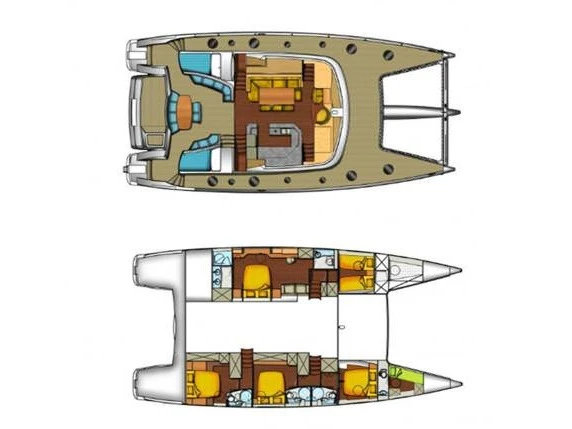 Verhuur Catamaran Fountaine Pajot met vaarbewijs