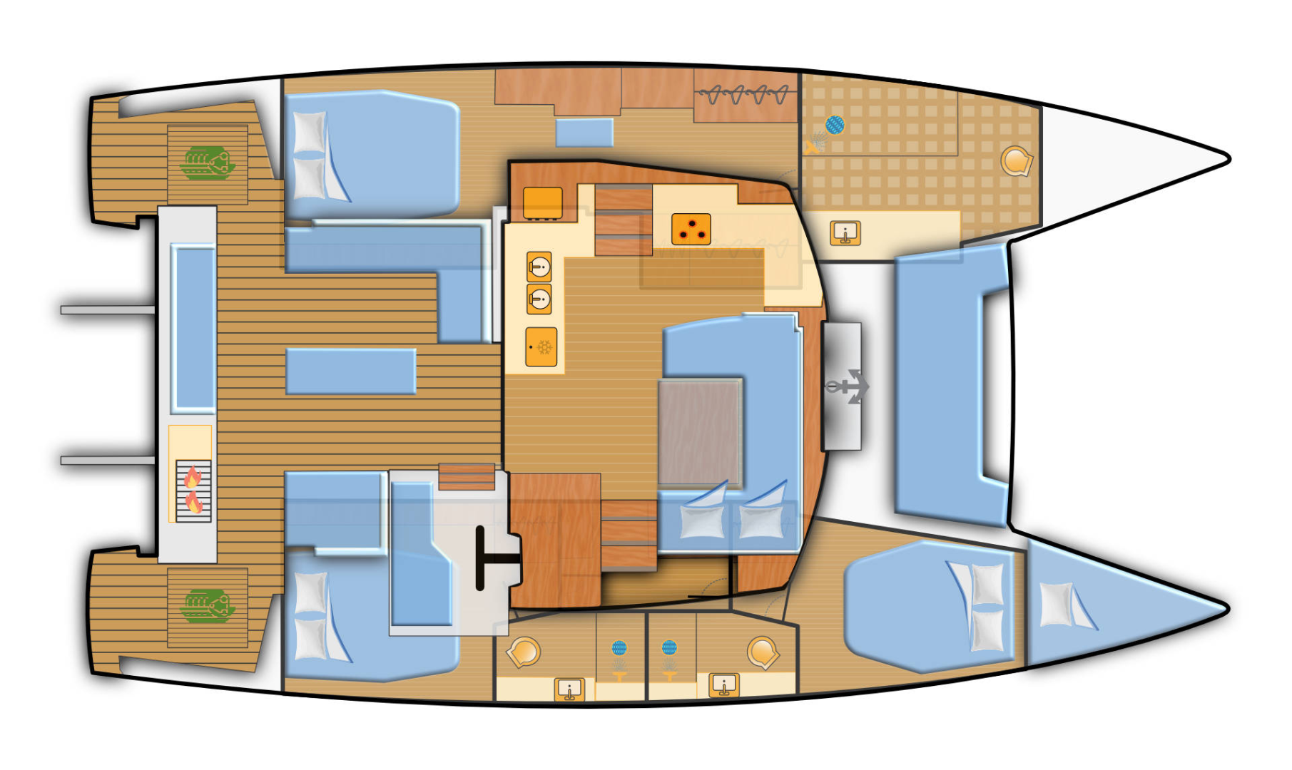 Fountaine Pajot Elba 45 te huur van particulier of professional in Can Pastilla