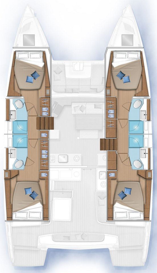 Catamaran te huur in Lefkáda voor de beste prijs