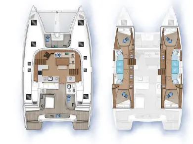 Verhuur Catamaran in Trogir - Lagoon Lagoon 46
