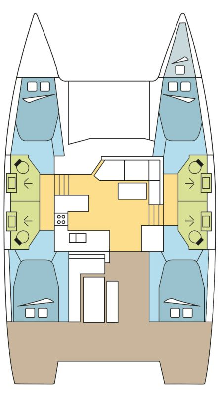 Lagoon Lagoon 42 te huur van particulier of professional in Seget Donji