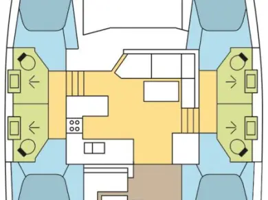 Lagoon Lagoon 42 te huur van particulier of professional in Seget Donji