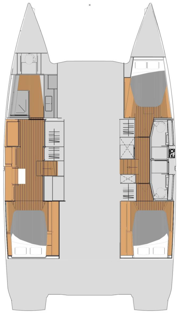 Verhuur Catamaran in Road Town - Fountaine Pajot Elba 45