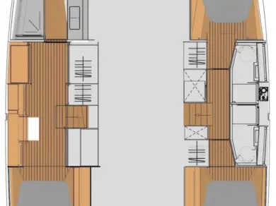 Verhuur Catamaran in Road Town - Fountaine Pajot Elba 45