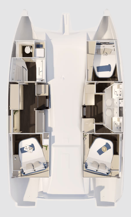 Verhuur Catamaran in Road Town - Fountaine Pajot Fountaine Pajot FP 41 Maesto 3 