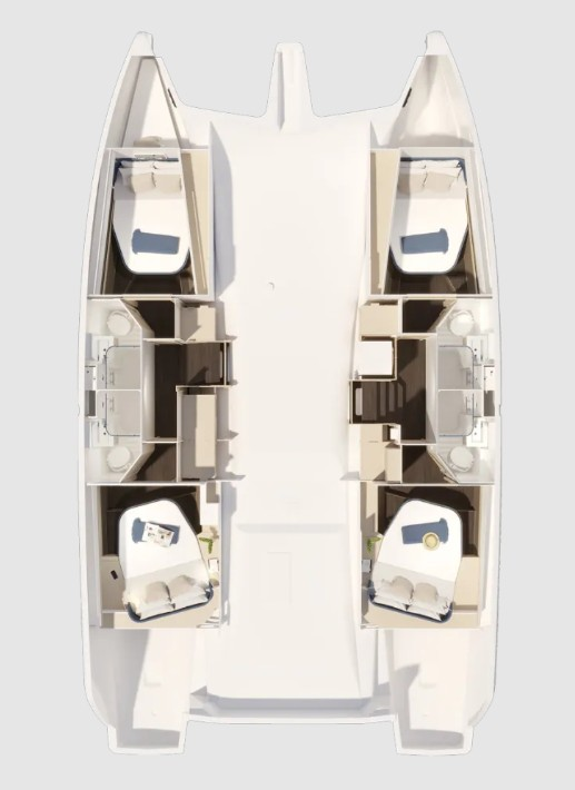 Bootverhuur Frenchtown goedkoop Fountaine Pajot FP 44 Quatuor - 4 cab.