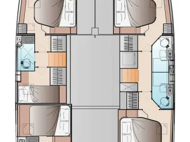 Verhuur Catamaran in Frenchtown - Fountaine Pajot Fountaine Pajot FP 48 Quintet 5