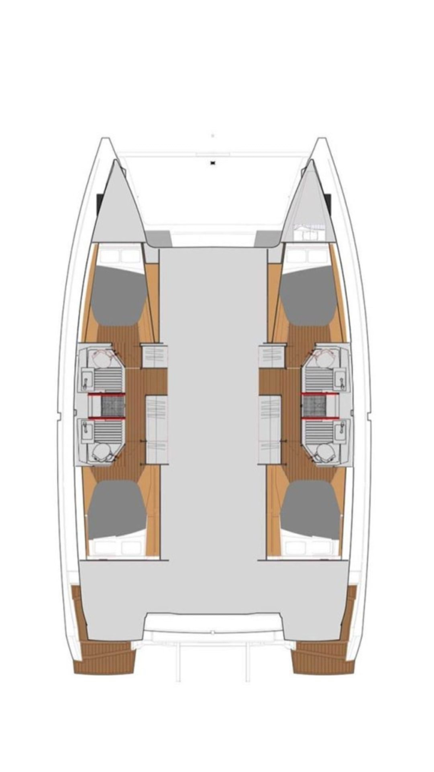 Verhuur Catamaran in Kotor - Fountaine Pajot Astrea 42