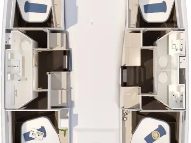 Huur Catamaran met of zonder schipper Fountaine Pajot in Golfe-Juan