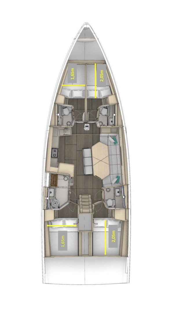 Verhuur Zeilboot in Palermo - Dufour Dufour 48
