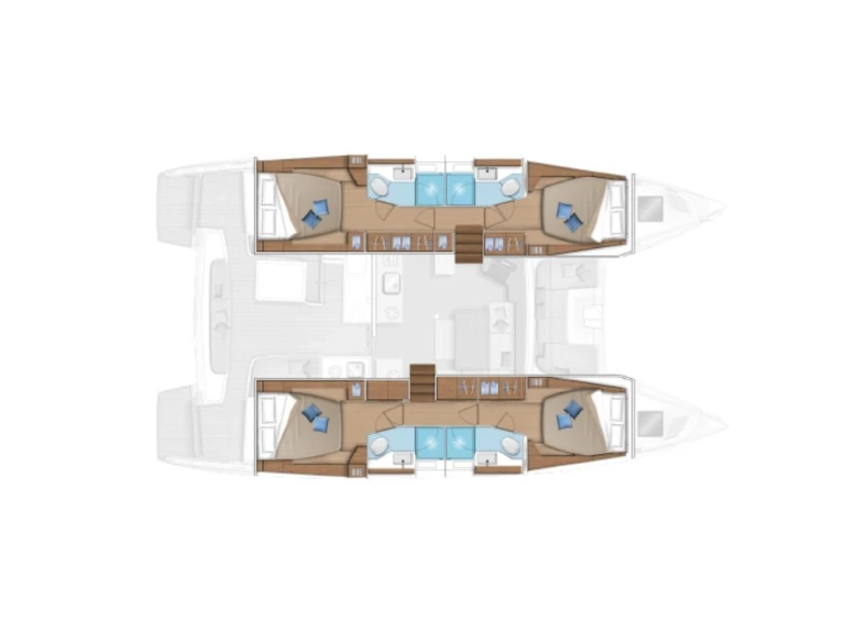 Verhuur Catamaran in Gros-Islet - Lagoon Lagoon 46