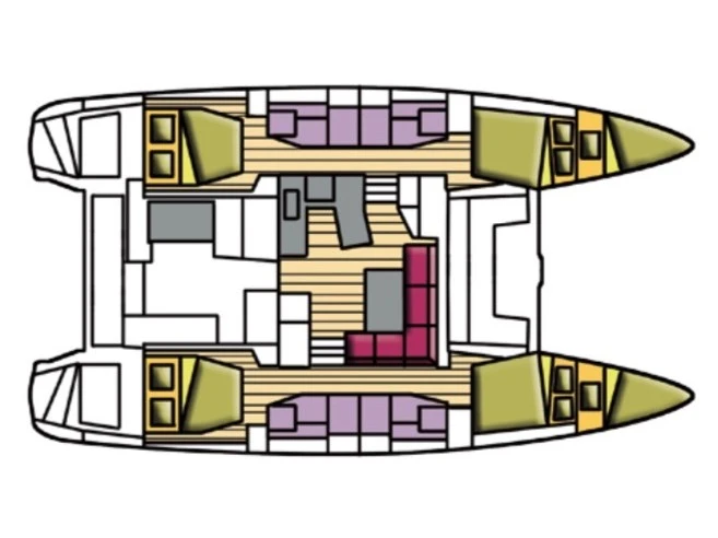 Huur Catamaran met of zonder schipper Lagoon in Le Marin