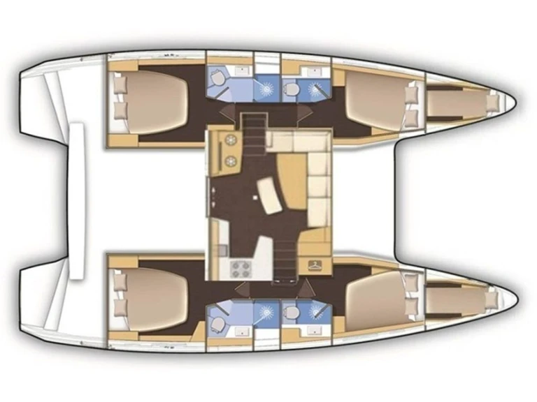Verhuur Catamaran Lagoon met vaarbewijs