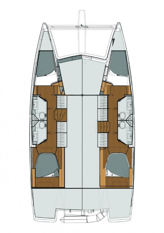 Verhuur Catamaran Fountaine Pajot met vaarbewijs