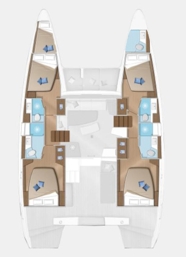 Huur Catamaran met of zonder schipper Lagoon in Tropea