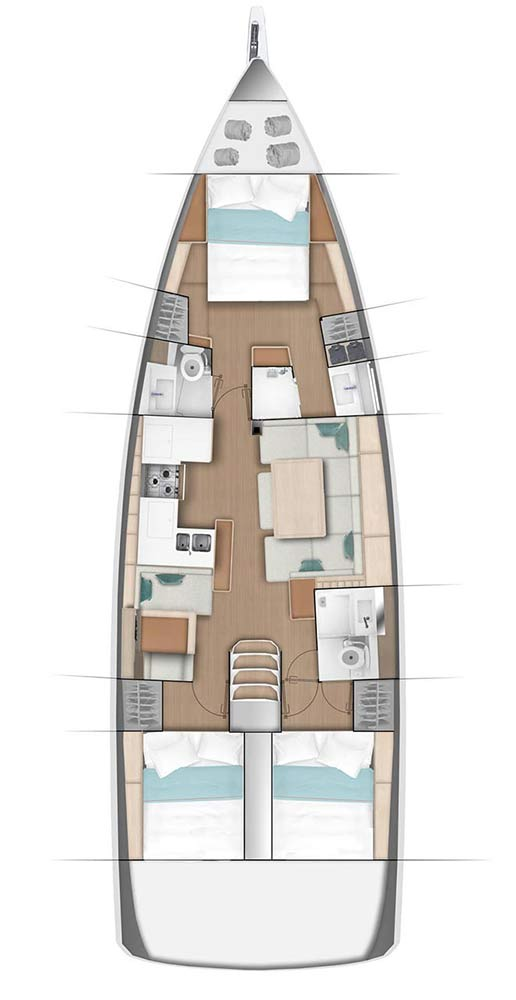Jeanneau Sun Odyssey 490 te huur van particulier of professional in Göcek