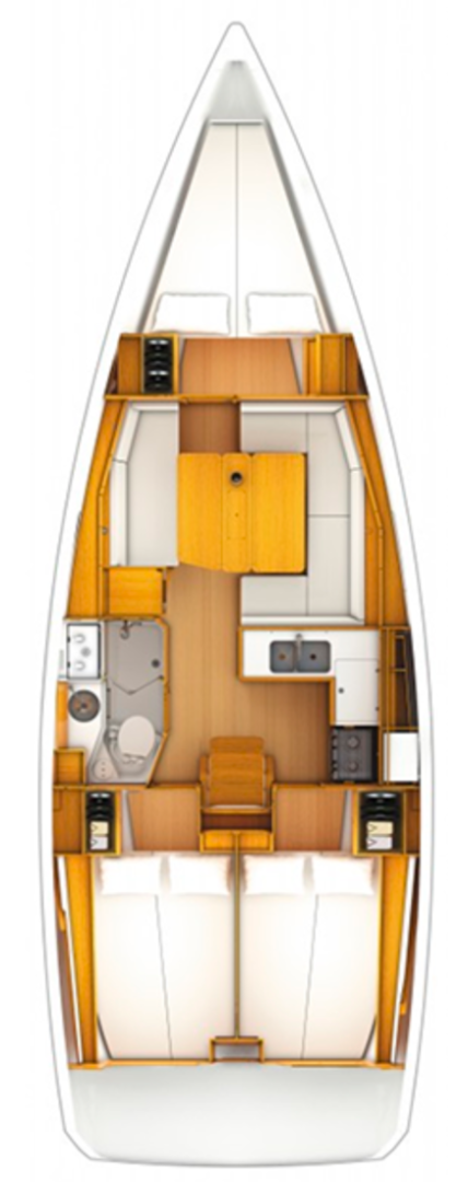 Jachthuur in Gouviá - Jeanneau Sun Odyssey 389 via SamBoat