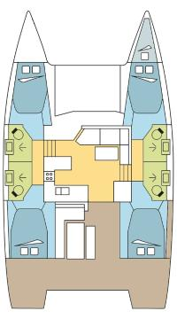Jachthuur in Seget Donji - Fountaine Pajot Astrea 42 via SamBoat