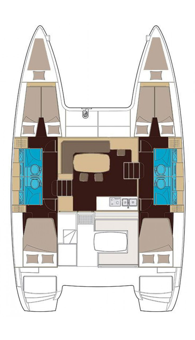 Huur Catamaran met of zonder schipper Lagoon in Split