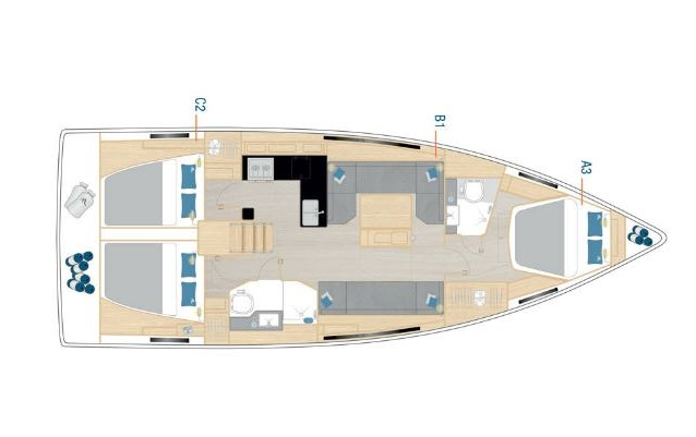 Huur een Hanse Hanse 410 in Biograd na Moru