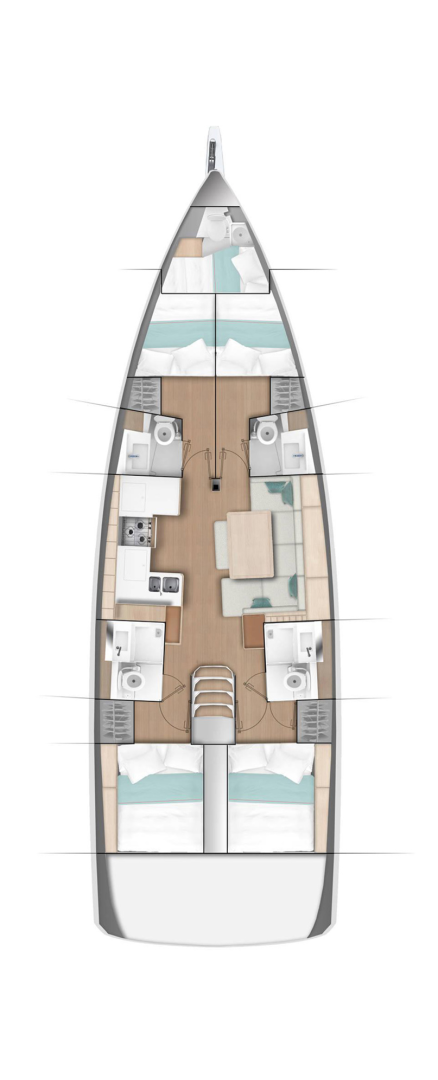 Bootverhuur Gouviá goedkoop Sun Odyssey 490