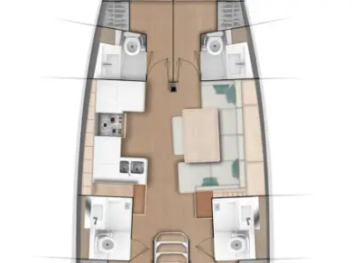Bootverhuur Gouviá goedkoop Sun Odyssey 490