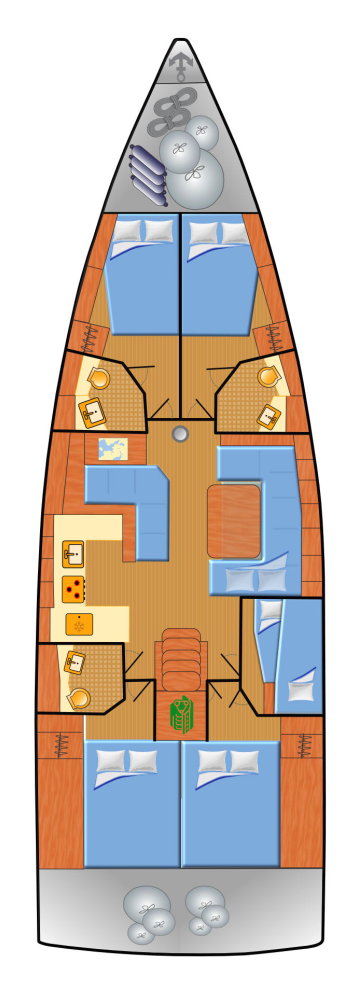 Verhuur Zeilboot Bénéteau met vaarbewijs