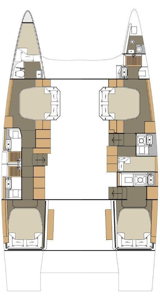 Bootverhuur Primošten goedkoop Dufour Catamarans 48 Sail