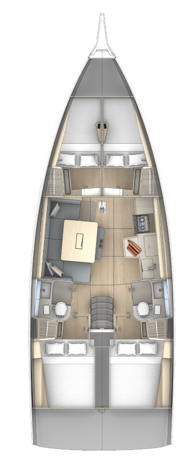 Bootverhuur Trogir goedkoop Dufour 41