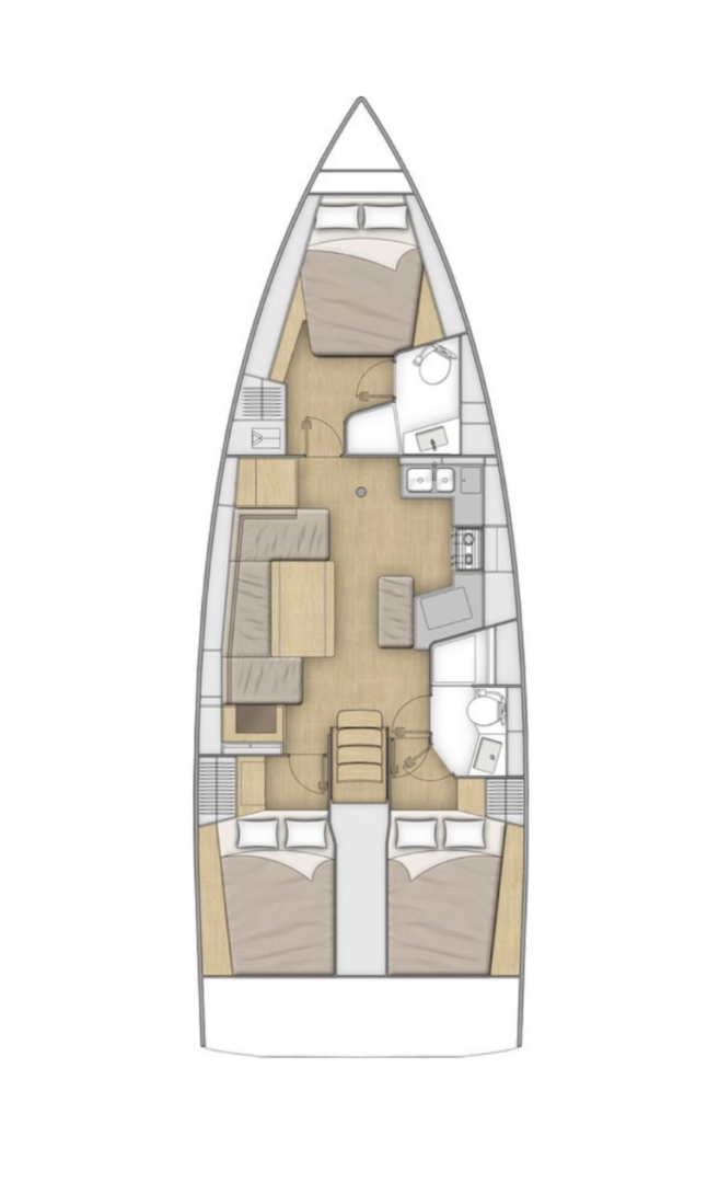 Verhuur Zeilboot Bénéteau met vaarbewijs
