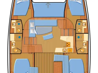 Verhuur Catamaran Lagoon met vaarbewijs