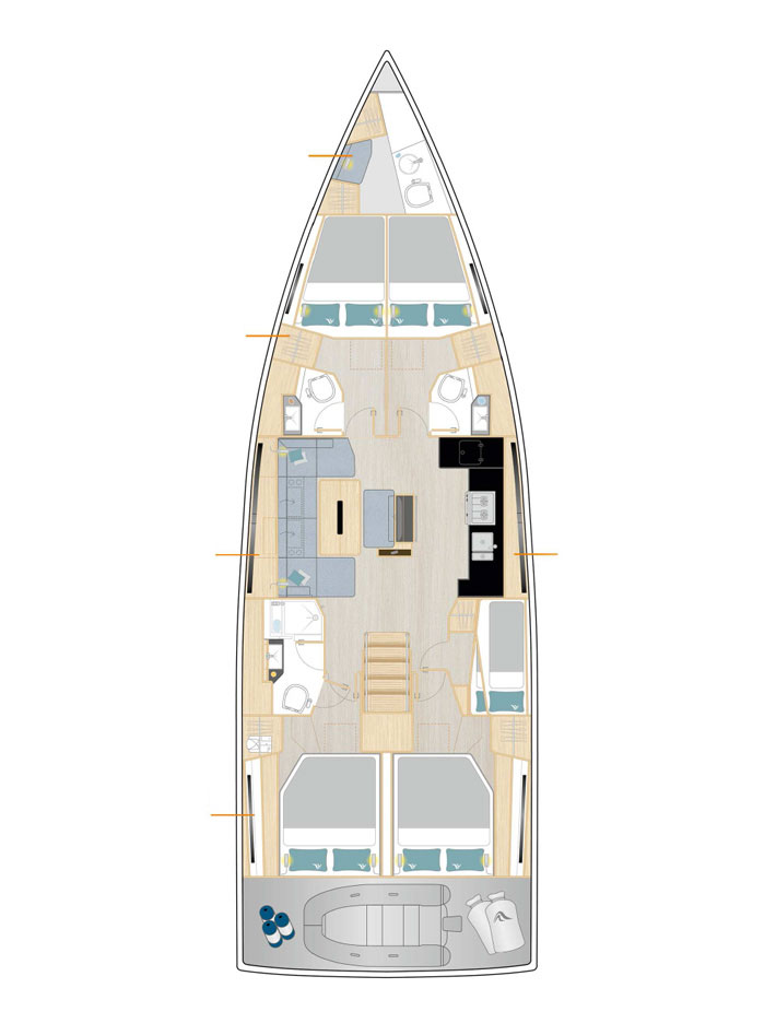 Jachthuur in Göcek - Hanse Hanse 510 via SamBoat
